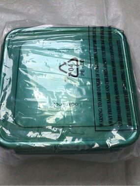 Green Square Meal Prep Containers with Lids